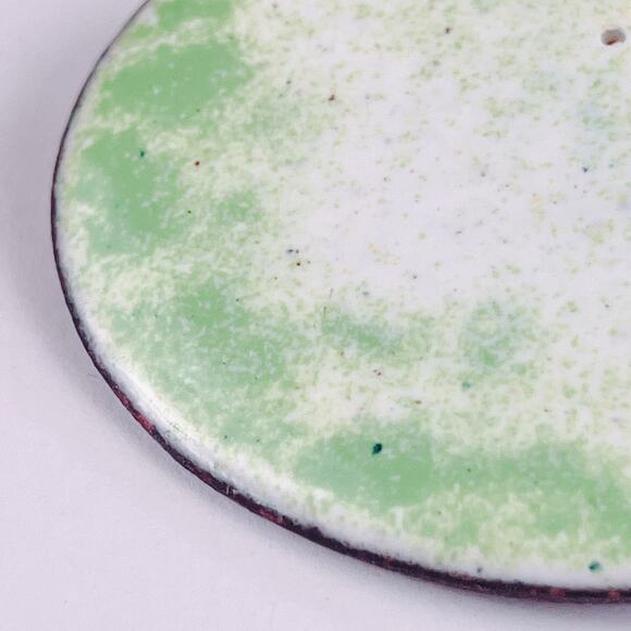 VTG Mid Century Enamel Copper Brooch Modernist Studio Jewelry Frog Cottagecore - Picture 6 of 9